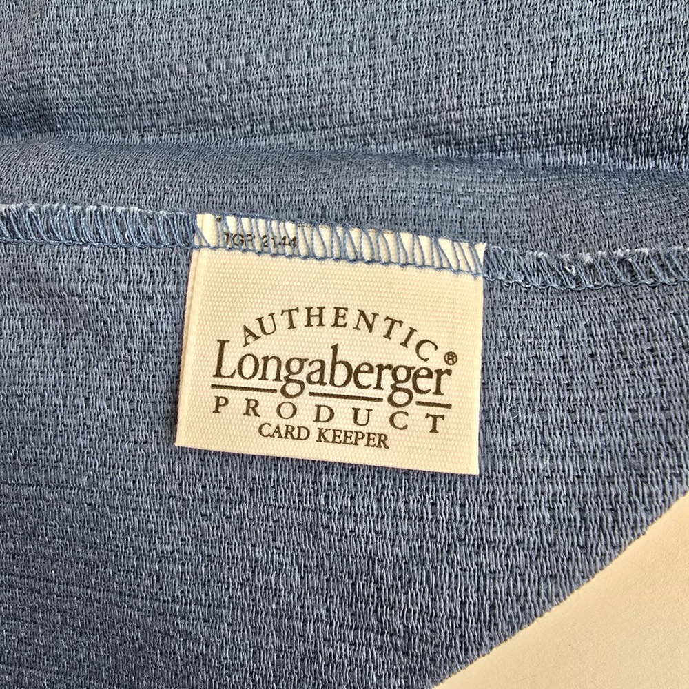 Longaberger Fabric Card Keeper Liner Cornflower NIP - Picture 2 of 5